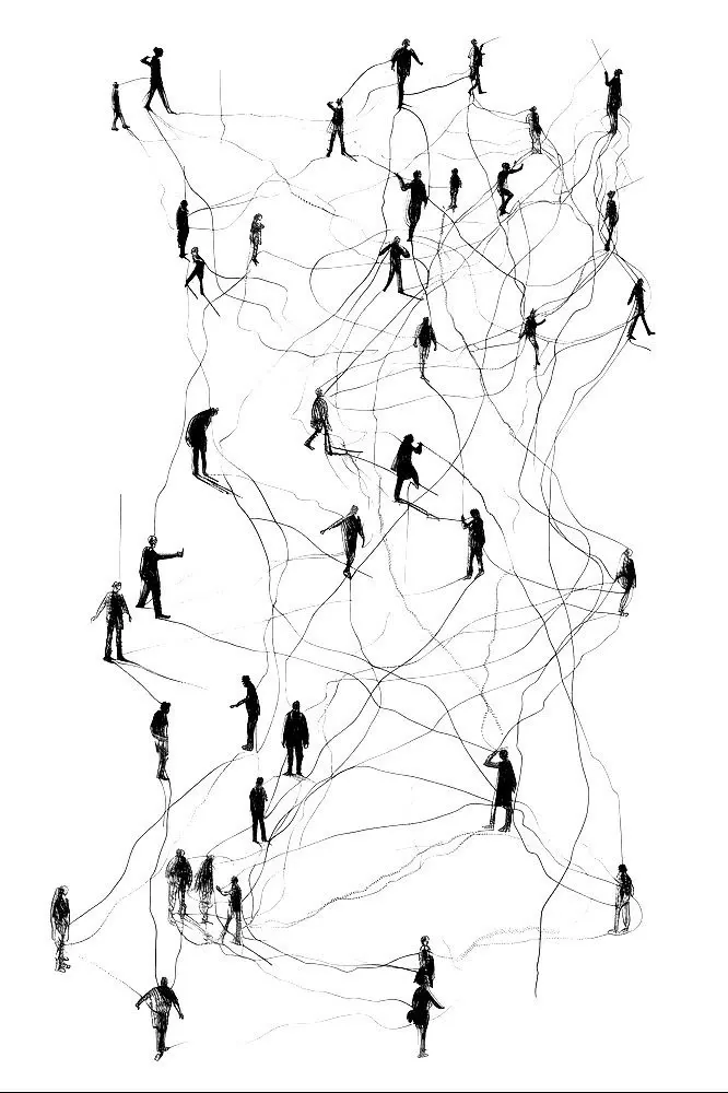 Network of connected customers and leads